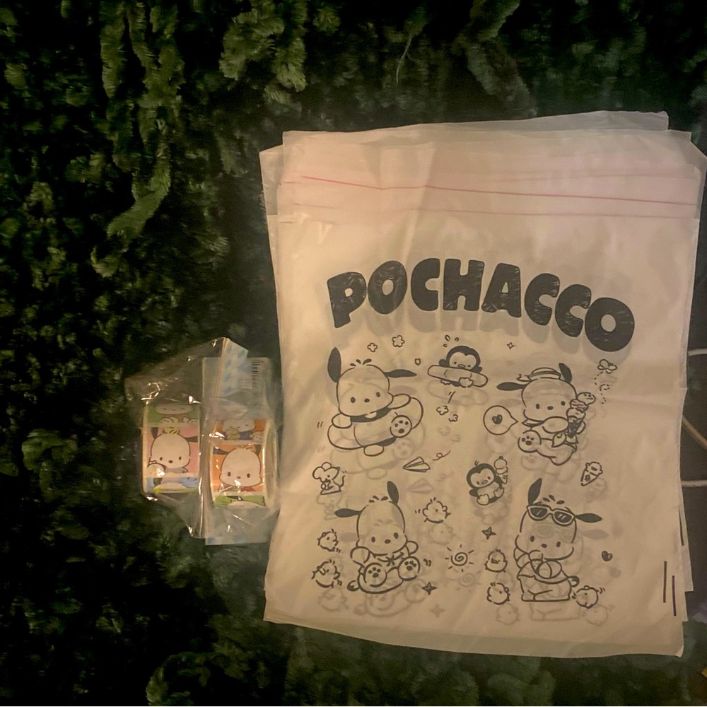 Pacheco trash bags and stickers